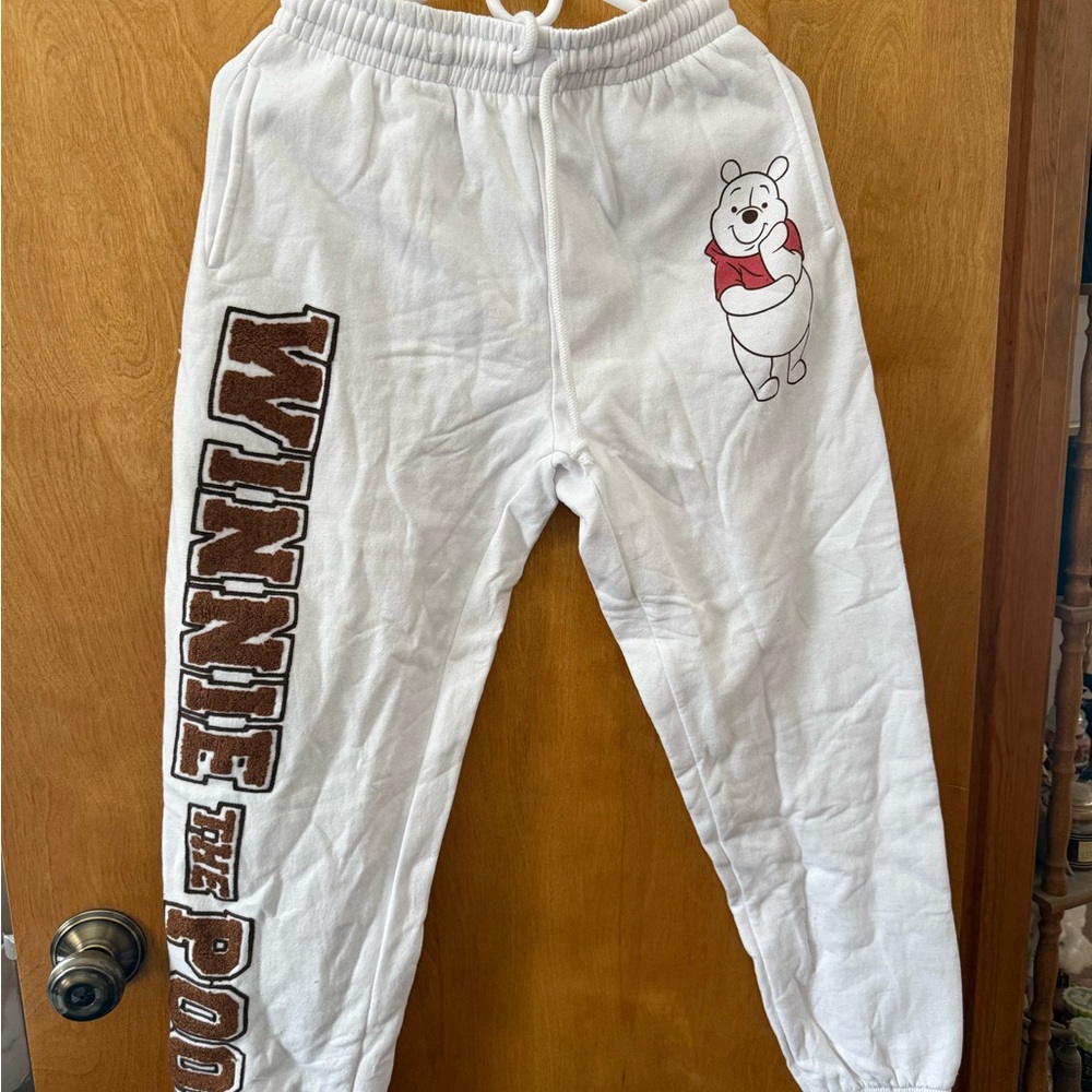 Disney White Winnie the Pooh Women’s Joggers